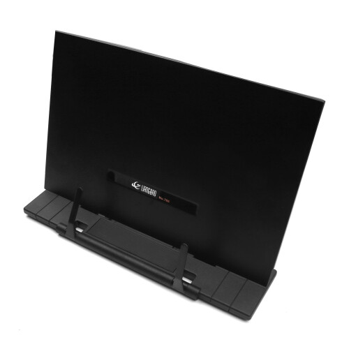 Foldable Metal Desktop Music & Tablet Stand, Adjustable, Black, 28.5cm 2
