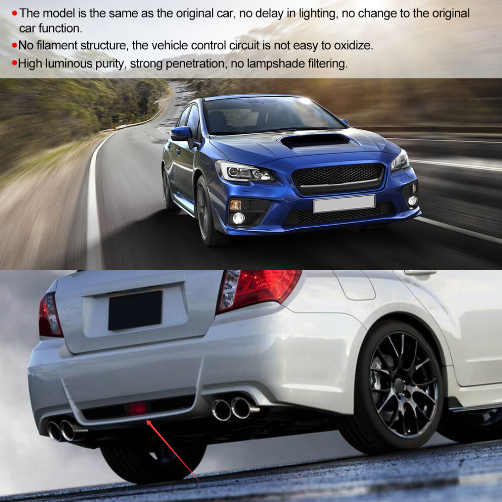 Bright Led Rear Fog Kit For Subaru Wrx Sti Xv Crosstrek 2011-2018 White/Light 4211379796807
