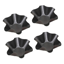 Tortilla Bowl Maker Set of 4 Nonstick Carbon Steel Taco Shell Baking Molds for Kitchen