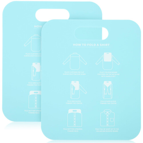 Clothes Folding Board Set for TShirts and Shirts Uniform Folding Laundry Organizer Durable 2 Pack