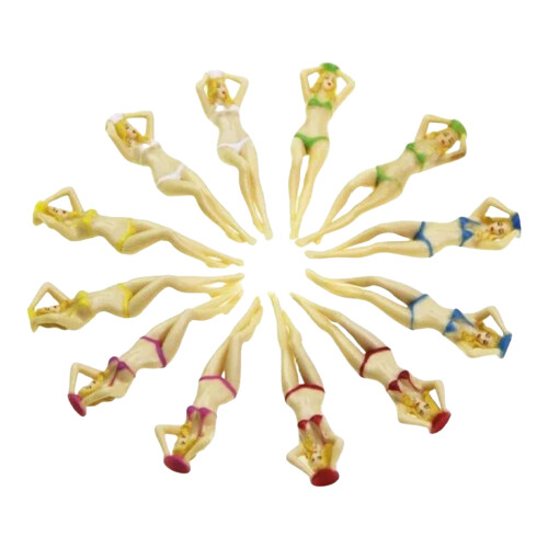 1Pc Plastic Funny Golf Tees Practice Training Golf-Mixed colors 2