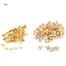 Snelklinknagels voor kristallen strassversieringen, leren studs voor doe-het-zelf decoratieaccessoires, modieus, roestvrij en elegant ontwerp voor