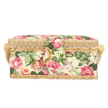 Craftsman's Haven: Sewing Basket with Comfortable PP Rope Handle, Double-Layer Storage Design for Versatile Thread Needle Storage and More, Ideal for