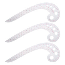 Patroonmaaktool voor naaien, tekengids voor mouwen van kleding met hoge nauwkeurigheid en multifunctioneel liniaalontwerp, Franse curve liniaalset