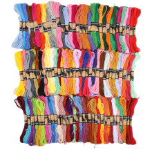 Cross Stitch Threads for Artistic Crafters, Friendship Bracelets Floss with Smooth Feel and Wide Use, Rainbow Color Embroidery Floss Set in