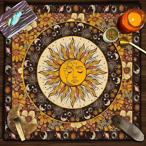 Luxuriöses Wahrsagungstuch mit elastischen Kanten,-60x60cm 1