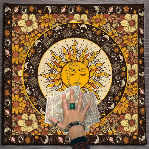Luxuriöses Wahrsagungstuch mit elastischen Kanten,-60x60cm 2