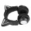 Cuffie Bluetooth 5.2 a forma di gatto con design ergonomico, effetto luce RGB personalizzabile, cuffie da gioco cablate e wireless, microfono 5