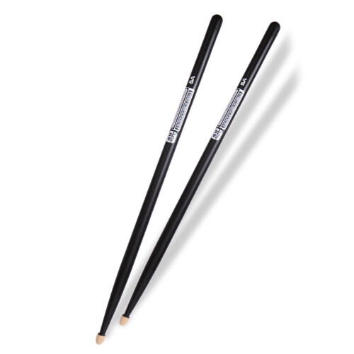 1 Paar rutschfeste Universal-Drumsticks 5A-5A Schwarz