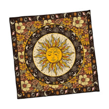 Samtiges Ritualtuch, faltbares Design, kräftiger Griff-75x75cm