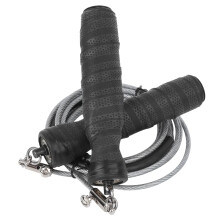 Schwarzes Stahlseil Gewicht, Seilspringen für Fitness & Outdoorsport | 233 g