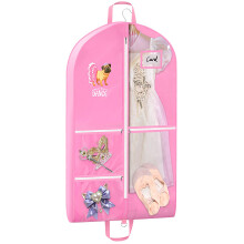 Pink Dance Garment Bag with Multiple Pockets and Shoe Storage for Competitions and Travel