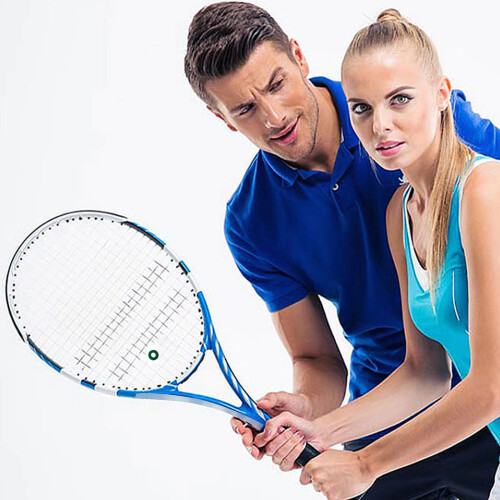 Premium Silicones Rackets Dampener Optimizes Ball Impacts-Blue 1