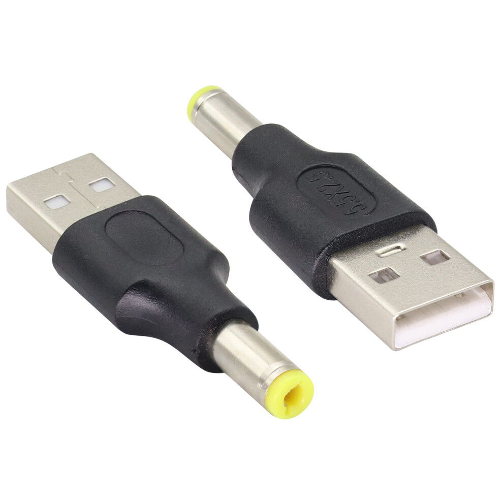 2 Pack Usb To Dc Power Adapter 5V Usb 2.0 To 5.5X2.5mm Barrel Connector Cable For Charging Devices 9199774789608