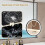 LED Vanity Mirror Round Hanging with Touch Control, 3Color Lighting, Ceiling Mount, 70cm Black Frame 4