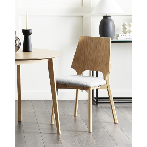 Beliani Set of 2 Dining Chairs ABEE Light Brown 2