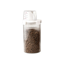 Dog Food Container Airtight Storage With Dispenser Pourer Measuring Cup 1350 Ml Dry Food