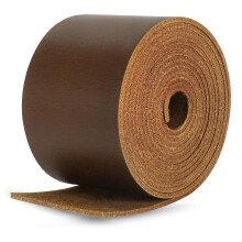 2 Inches Wide Flat Leather Straps 78.8 Inches Long Full Grain Strips Dark Brown For DIY Crafts Bag Straps Belt Making