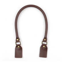 Leather Bag Handles 40cm 50cm 60cm, 2Pcs, Coffee Leather, Replacement Handles for DIY Bags, Handmade Bag Accessories