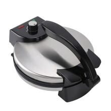 Electric Tortilla Maker with Adjustable Temperature, Large Non Stick 25.5cm Stainless Steel 110V