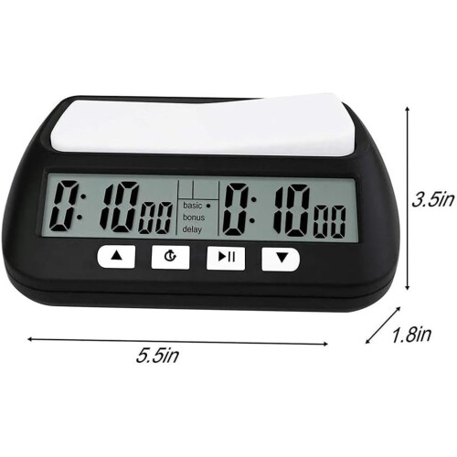 Digital Chess Clock with Countdown and Alarm, Professional Chess Timer for Tournament Play 2