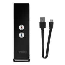 Language Translator Real Time Two Way Translation Device For Travel Business Learning, Accurate Online Translation Support Over 40 Languages With Blue