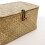 Eco-Friendly Seagrass Baskets, Handwoven Storage Bins for Multipurpose Home Organizer, Natural Rectangular Wicker Baskets with Lid for Kitchen, 2