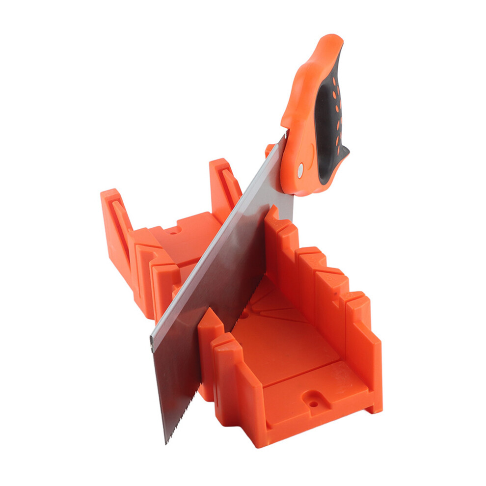 12 Inch Abs Clamping Mitre Box With 14 Inch Back Saw For Precise Angled Cuts 8471379802311