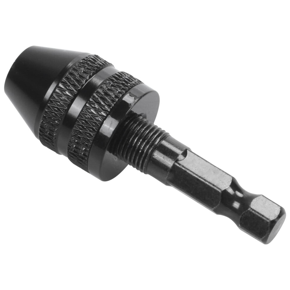 Keyless Drill Chuck Adaptor For Impact Driver 0.33.6Mm 1/4Inch Shank Black 9199774791366