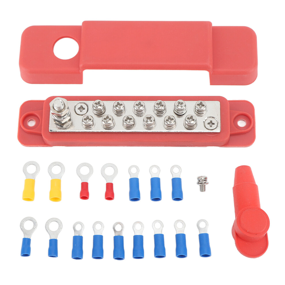 Industrial Grade Abs Plastic Bus Bar Power Distribution Block Excellent Strength And Durability Screw Terminal Block Max Continuous Amperage 180A 9138057034585