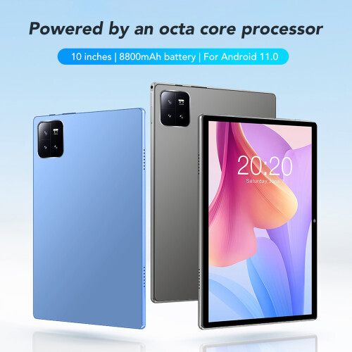 Android Tablet 10.1 Inch, Smart Device with Alexa Enabled and Fingerprint Sensor, High Definition Visual Effects IPS Display, Octa Core Processor 2