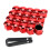 Wheel Nut Cap for CLClass 20072014, Hexagonal Lug Nut Covers, 17mm, Red, 20 Pieces, With Removal Tool 1