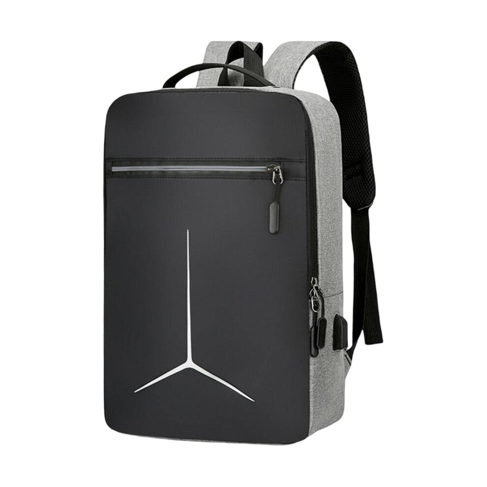Laptop Backpack Usb Interface, Mesh Breathable, Adjustable Shoulder Straps, Fits 15.6Inch Laptop And Notebook, Gray 9199774791984