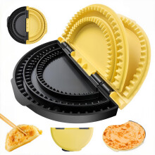 3in1 Tortilla Press and Quesadilla Maker with Nonstick Molds, MultiSize Crimper for Tacos