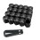 Nut Caps 20 Pcs Car Styling 17mm Black 1
