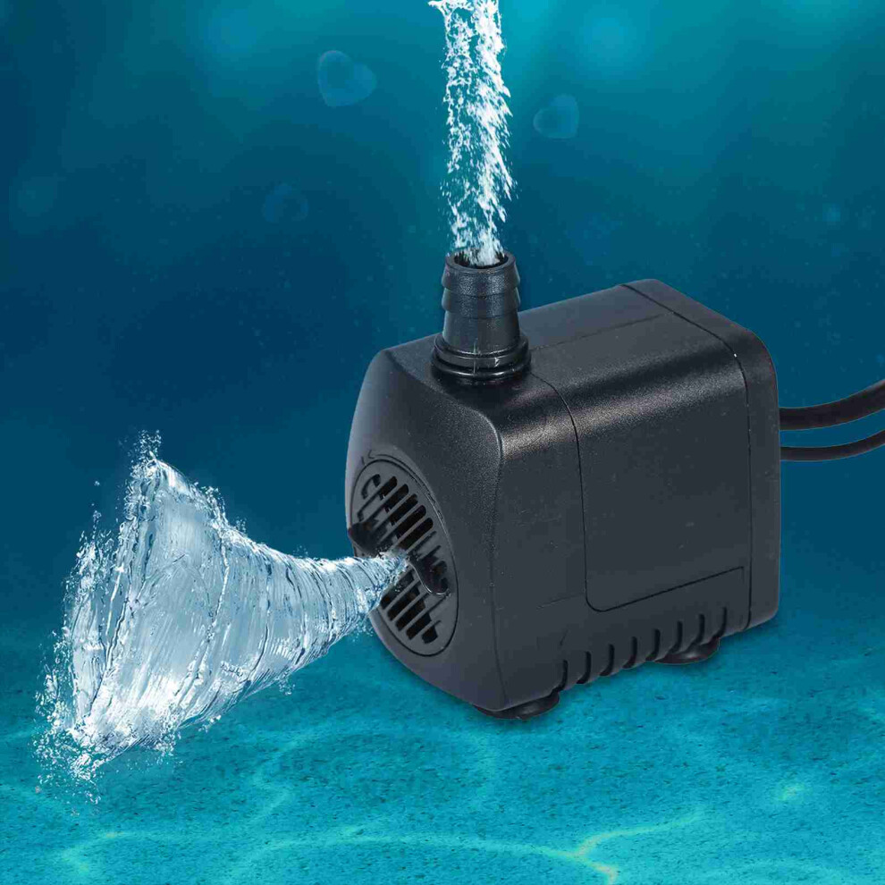 Water Fountain Pump 800L/H Led Lighting Submersible Quiet Pond Aquarium Uk Plug 8161379805718