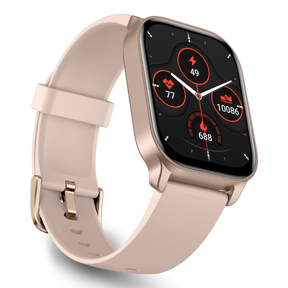 Smart Watch Compatible With Alexa And Bluetooth Calling, 2.01 Inch Hd Fitness Tracker, Ip68 Waterproof, Pink 9199774793469