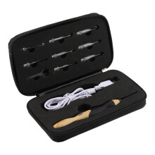 Set de cârlige de croșetat iluminate, capete interschimbabile, instrumente de croșetat luminoase reîncărcabile cu mâner ergonomic și