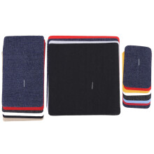 Kit di toppe per riparare jeans strappati, toppe assortite in cotone per giacche, borse e cucito domestico, toppe resistenti per cucito