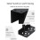2X Universal PC Case Holder Adjustable Host Box Stand Versatile Under Desk or Wall Side Mount, Cpu Stand Lift Black 6