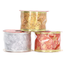 Panglică cu model de stea pentru decorațiuni de sărbători, panglică metalică transparentă impermeabilă, 3 bucăți, ideală pentru decor