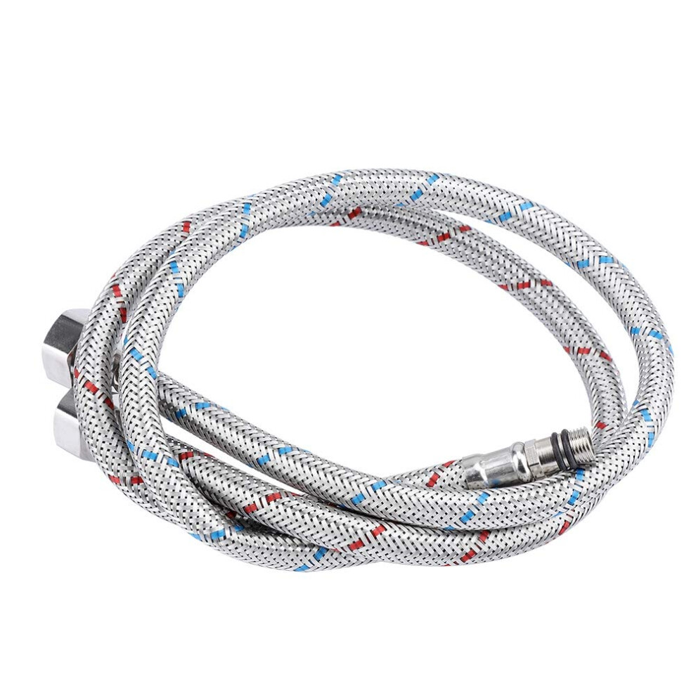 2Pcs 304 Stainless Steel Braided Faucet Hose, Flexible Hot And Cold Water Supply Connector 20Mm 9187378007396