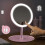 Makeup Mirror LED Lighted USB Powered Desktop Vanity Mirror With Storage Rotating 360 Degree Dimmable 2