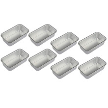 8Pcs Aluminum Alloy Loaf Tin Rectangular Non-Stick Bread Mould Bread Loaf Pans Baking Tools Kitchen Dining Bar Supplies