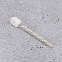 Reine Silber-Kontaktschraube für Tätowiermaschine, 4,4 cm / 1,7 Zoll, leichtgewichtiges Ersatzteil