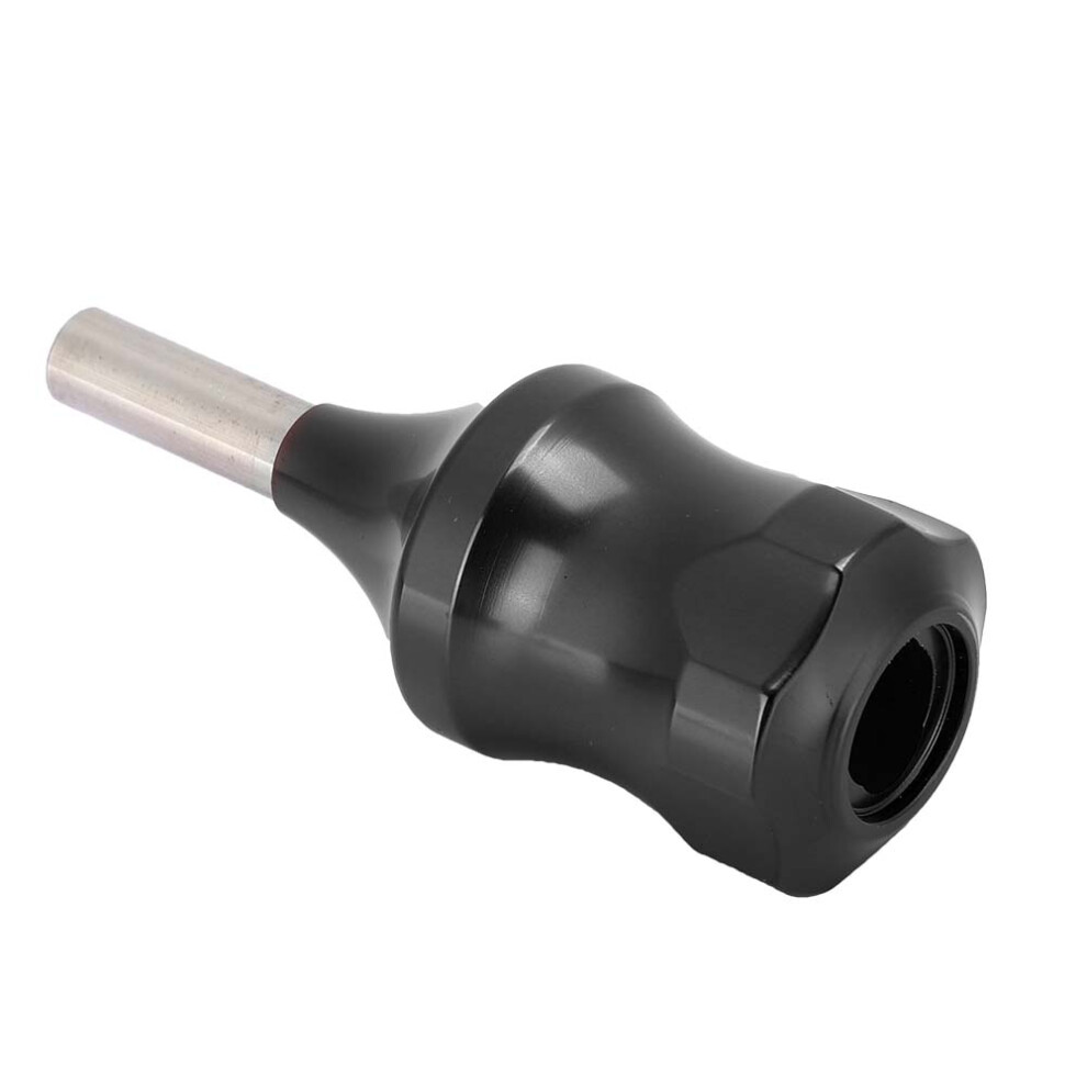 Black 30Mm Alloy Non-Slip Tattoo Grip Handle For Coil & Motor Machines (Black)