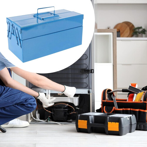 MultiLayer Tool Storage Box with Large Capacity, RustResistant Organizer for Electricians and Car 1