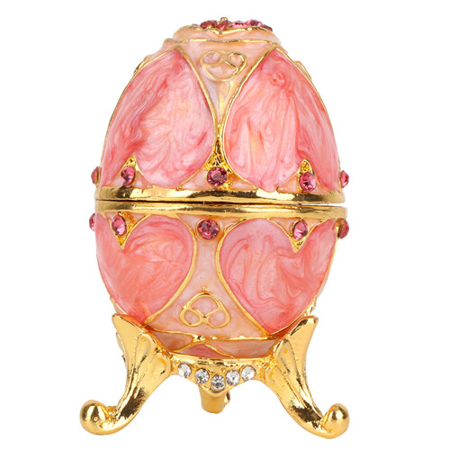 Αυγό Faberge σε vintage στυλ, κουτί κοσμημάτων με αρθρωτό σχεδιασμό και ανθεκτικό και
