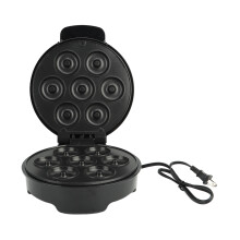 Elektrischer Mini-Donut-Maker mit Antihaftbeschichtung, kinderfreundlich, schnell und einfach, macht 7 Donuts, hitzebeständig, vielseitige