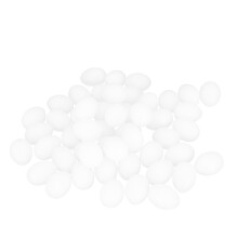 Bastelschaum-Eier für Osterdekoration, DIY-Bastelbedarf, leichte und robuste Schaumstoffkugeln mit glatter Oberfläche, perfekt für Schulprojekte,